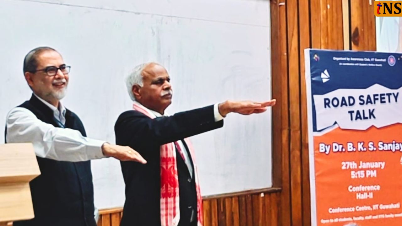 Padma Shri Dr. B. K. S. Sanjay Highlights Road Safety Awareness at IIT Guwahati