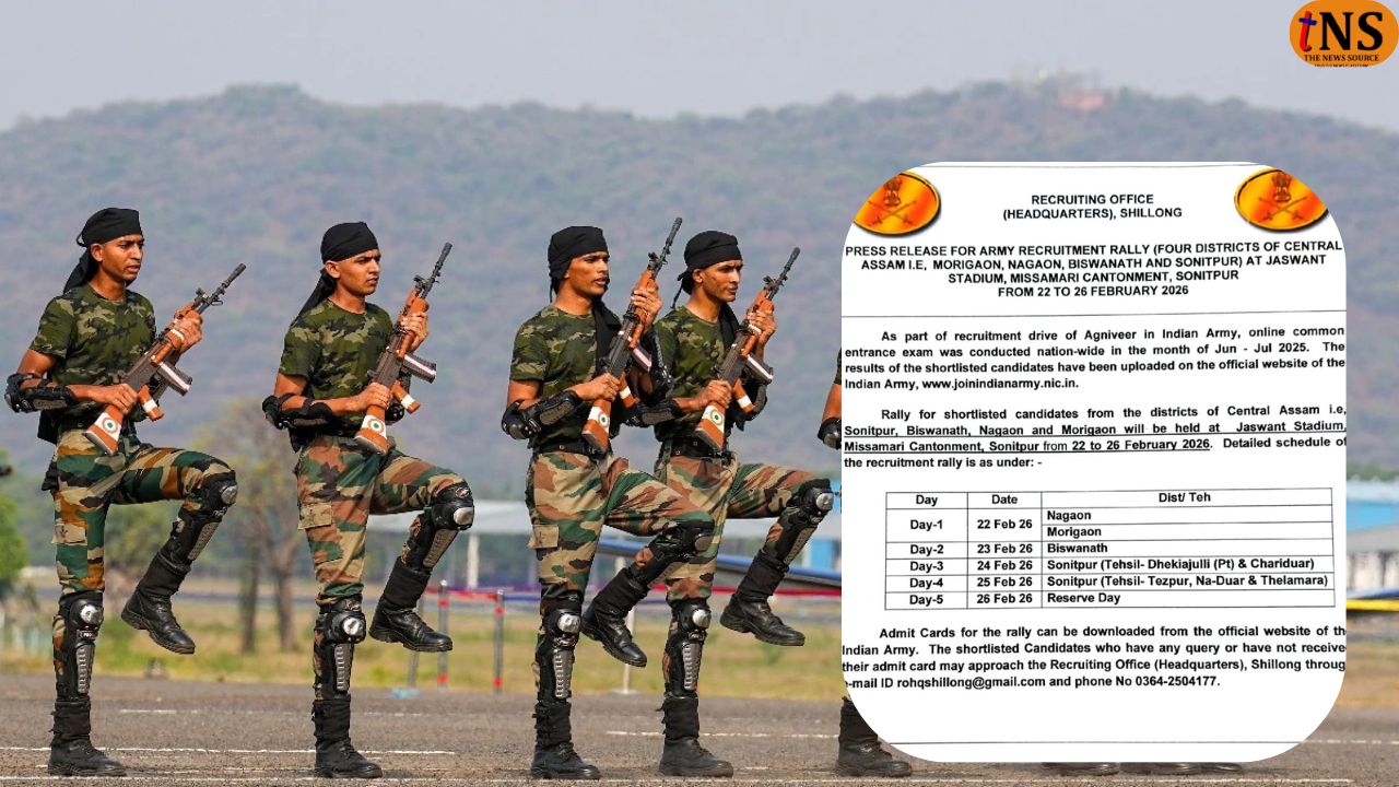 Army Recruitment Rally at Missamari Cantonment from Feb 22