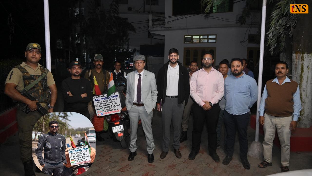 Diwakar Reddy Covers 1.10 Lakh Km on India Road Safety Journey, Meets Nagaon DC