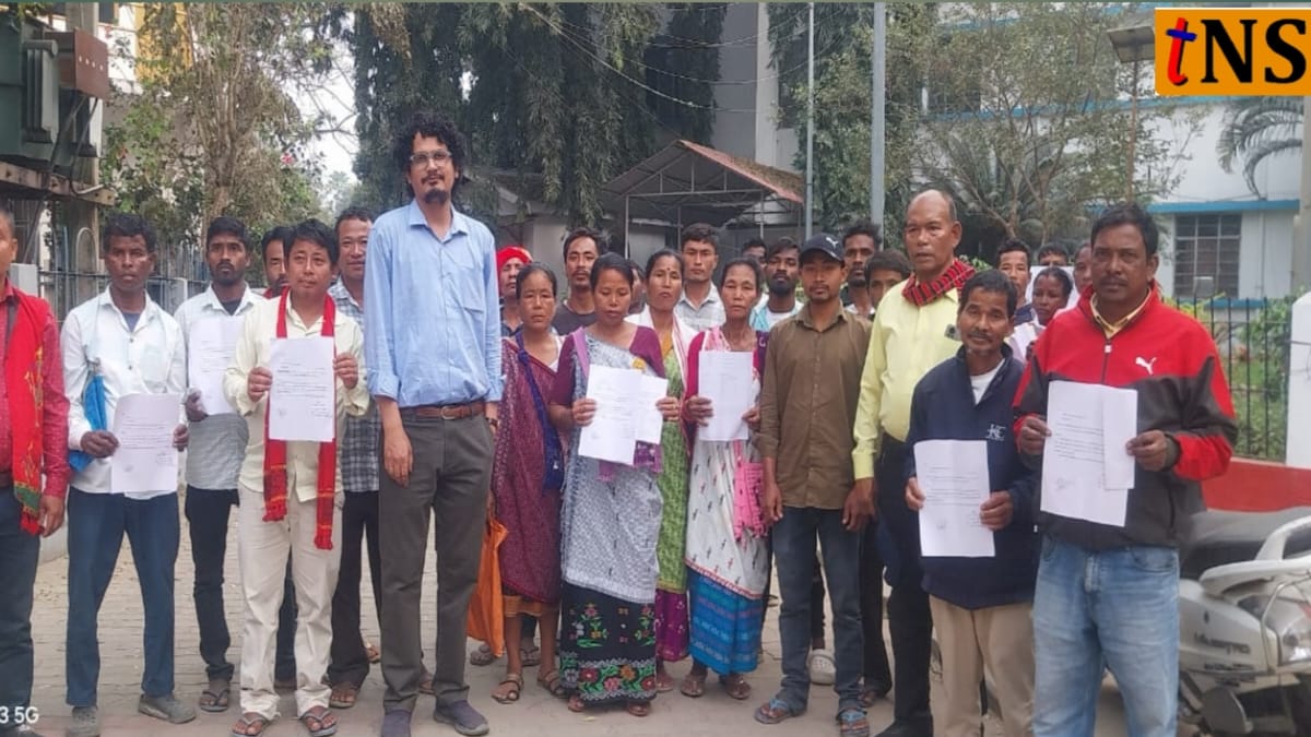 Farmers Submit Petition at Nagaon DC Office Demanding Land Ownership in Mikir Bamuni Grant
