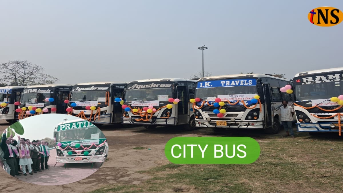 City Bus Service Nagaon Begins with 8 Buses; Batadrava Route from Thursday