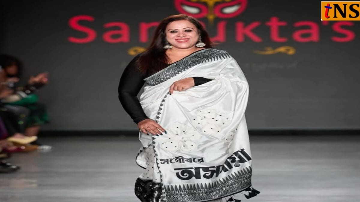 Sanjukta Dutta Showcases Mekhela-Chador at New York Fashion Week