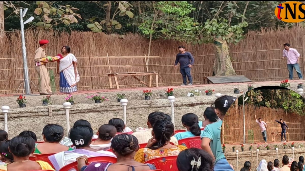7th Rodghai Bebejia Open Sky Theatre Festival Begins in Nagaon Without Sound or Lighting