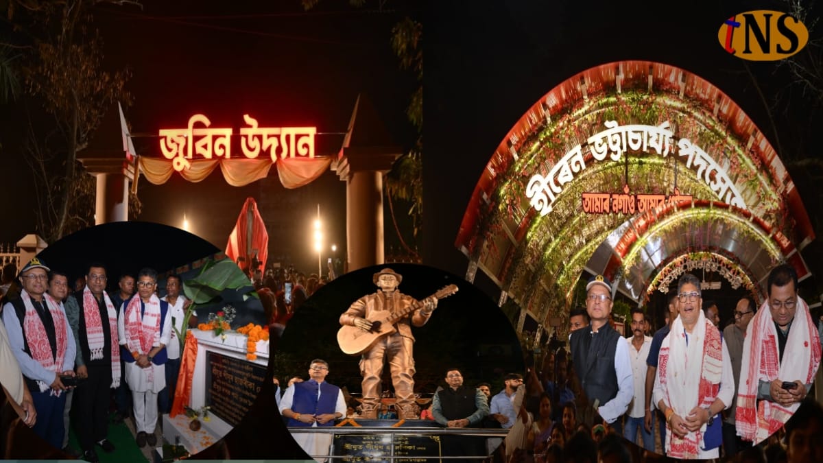 Pijush Hazarika Inaugurates Zubeen Udyan and Hiren Bhattacharyya Footbridge in Nagaon