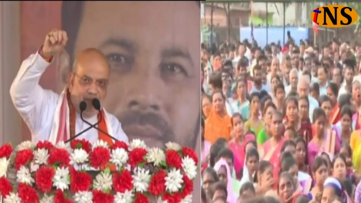 Amit Shah Draws Massive Crowd at Kaliabor Rally, Backs Keshab Mahanta