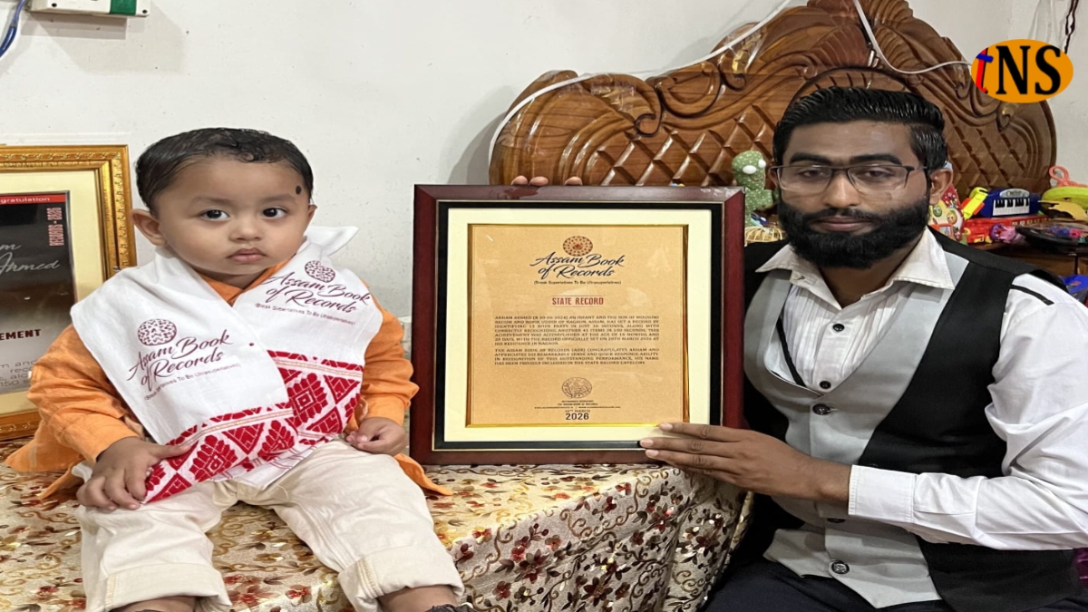 18-Month-Old Arham Ahmed Sets Assam State Record in Early Learning Feat