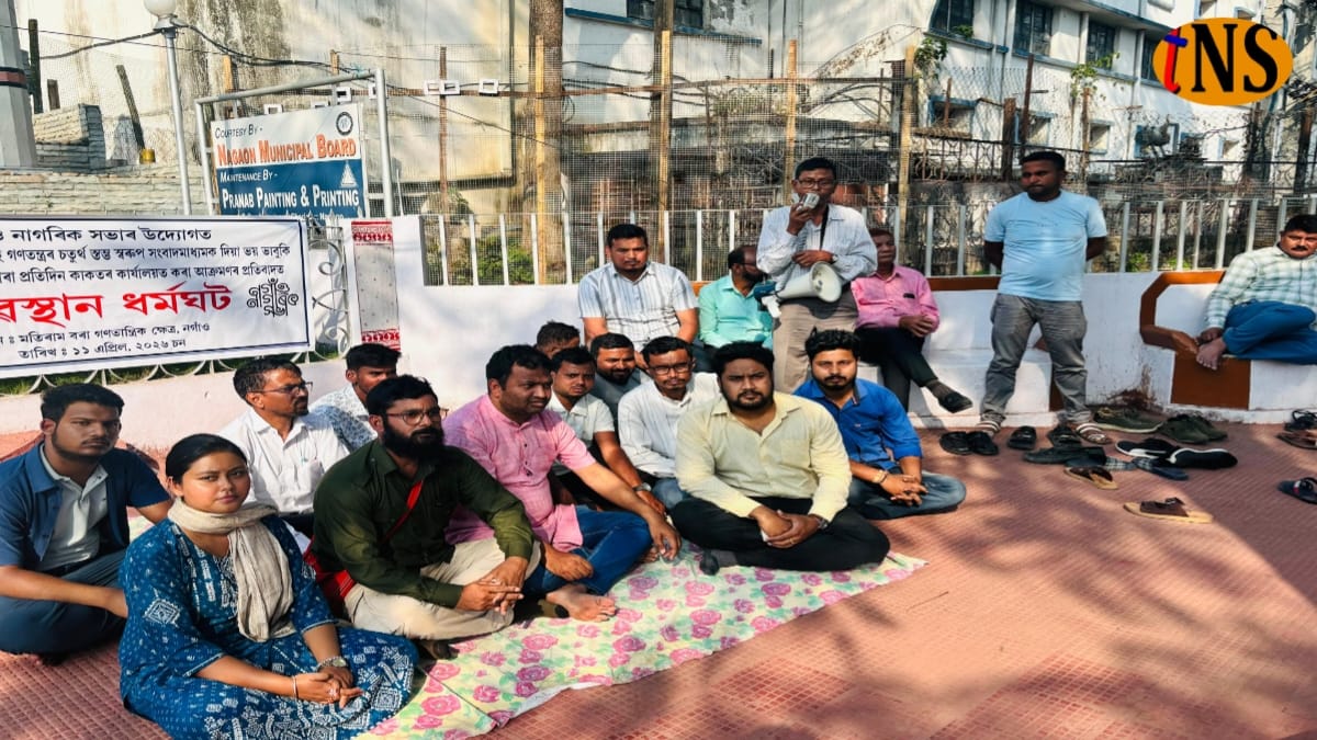Nagaon Nagarik Sabha Protest in Nagaon Against Alleged Media Threats and Press Attack