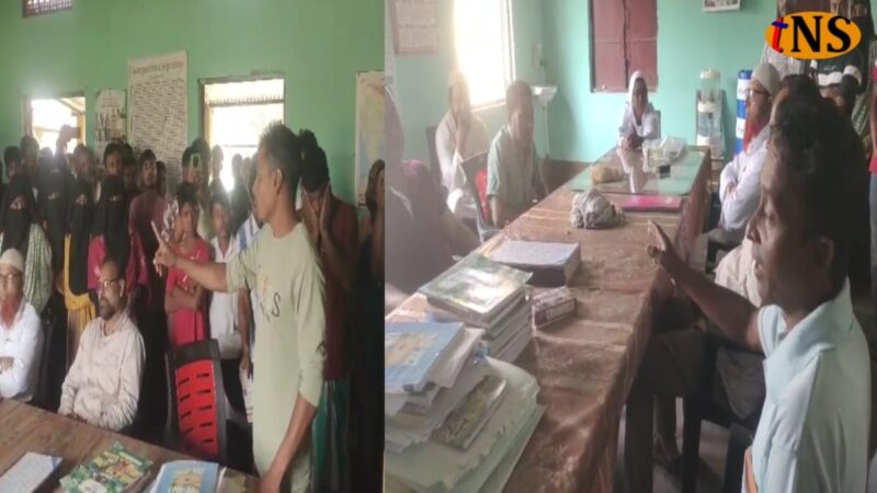 Protest against the sutar Gaon public High school for extreme poor result.