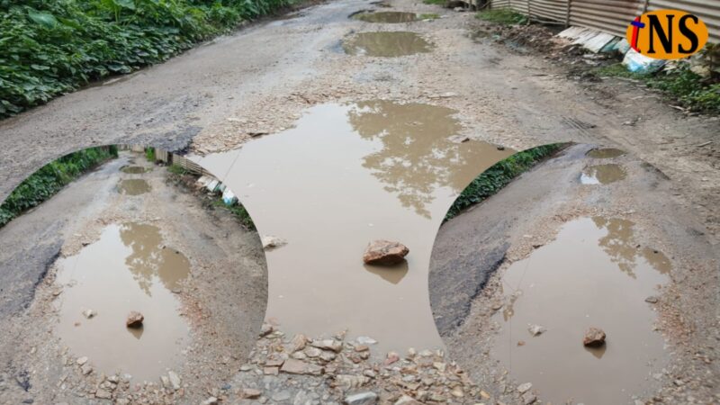 Bebejia Dakshinpat Barkola Road Turns Into Death Trap in Nagaon