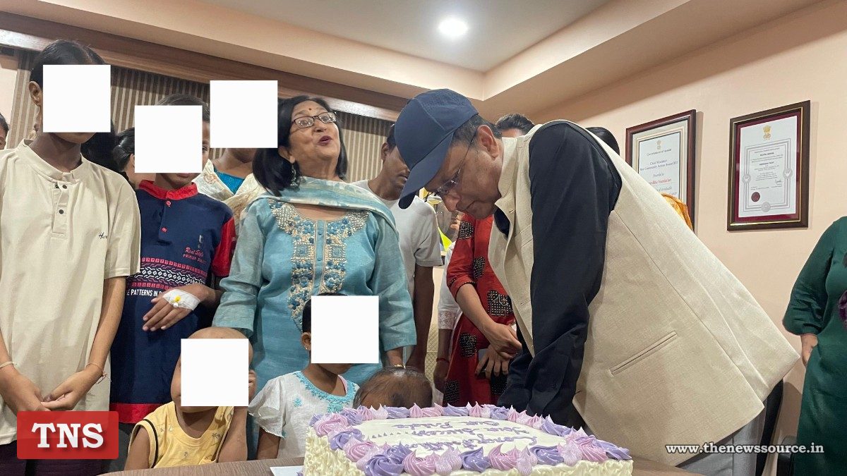 Devashish Sharma Dipshikha Foundation: Cancer Patients Cut Cake to Congratulate Newly Elected Nagaon MP Devashish Sharma at Dipshikha Foundation